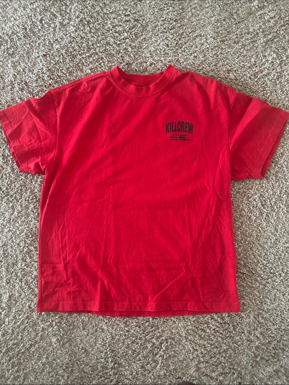 Kill crew oversized gym tshirt